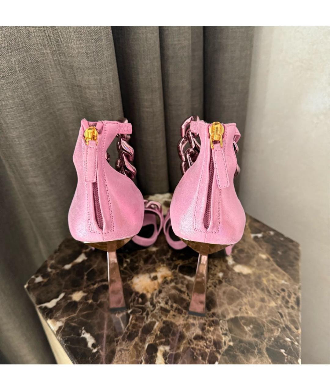VERSACE Розовые босоножки, фото 3