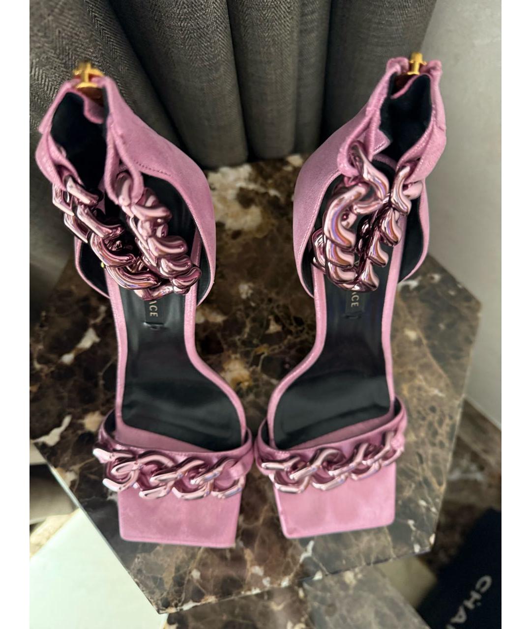VERSACE Розовые босоножки, фото 2