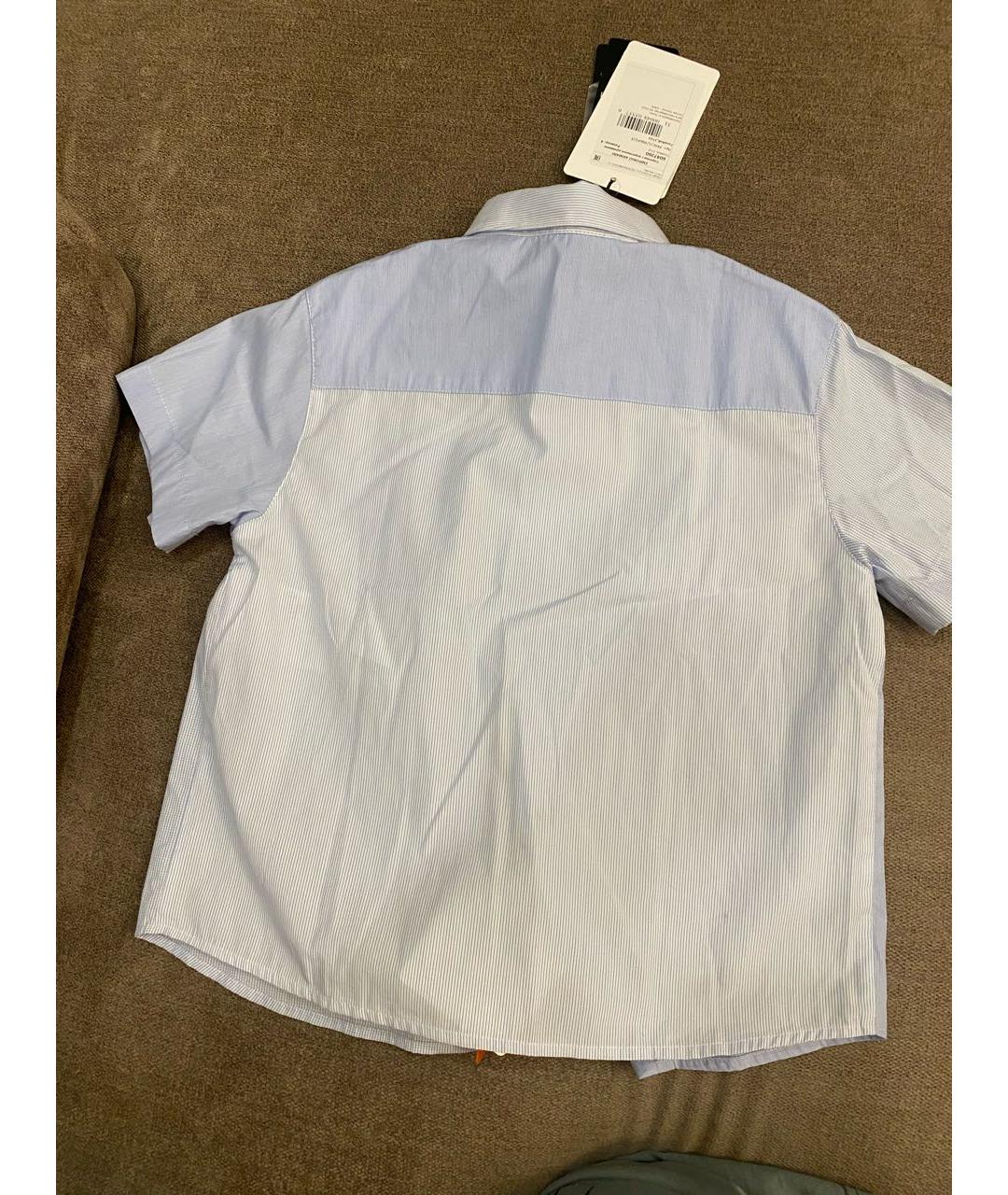 EMPORIO ARMANI KIDS Голубая хлопковая детская рубашка, фото 3