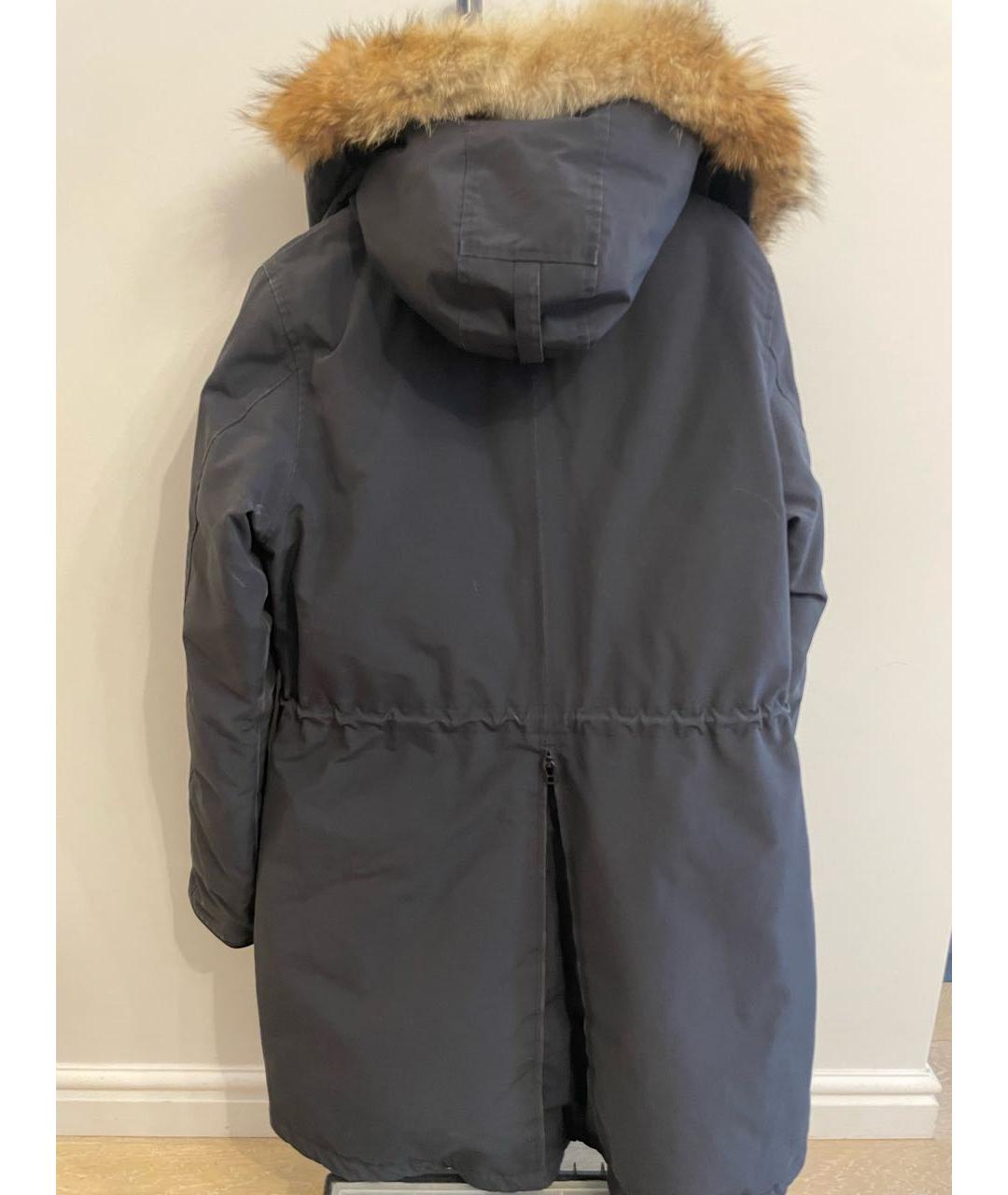 CANADA GOOSE Темно-синяя полиэстеровая парка, фото 5