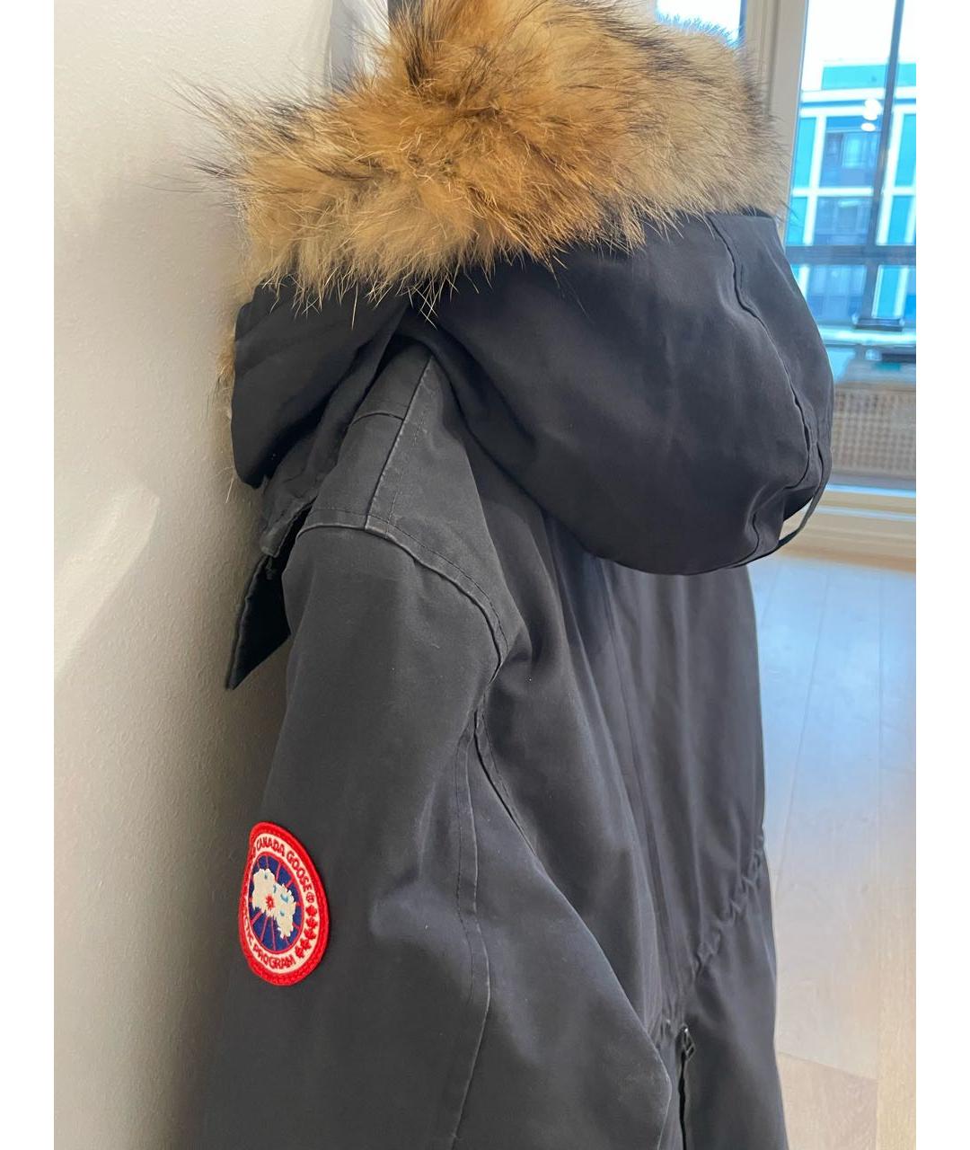 CANADA GOOSE Темно-синяя полиэстеровая парка, фото 3