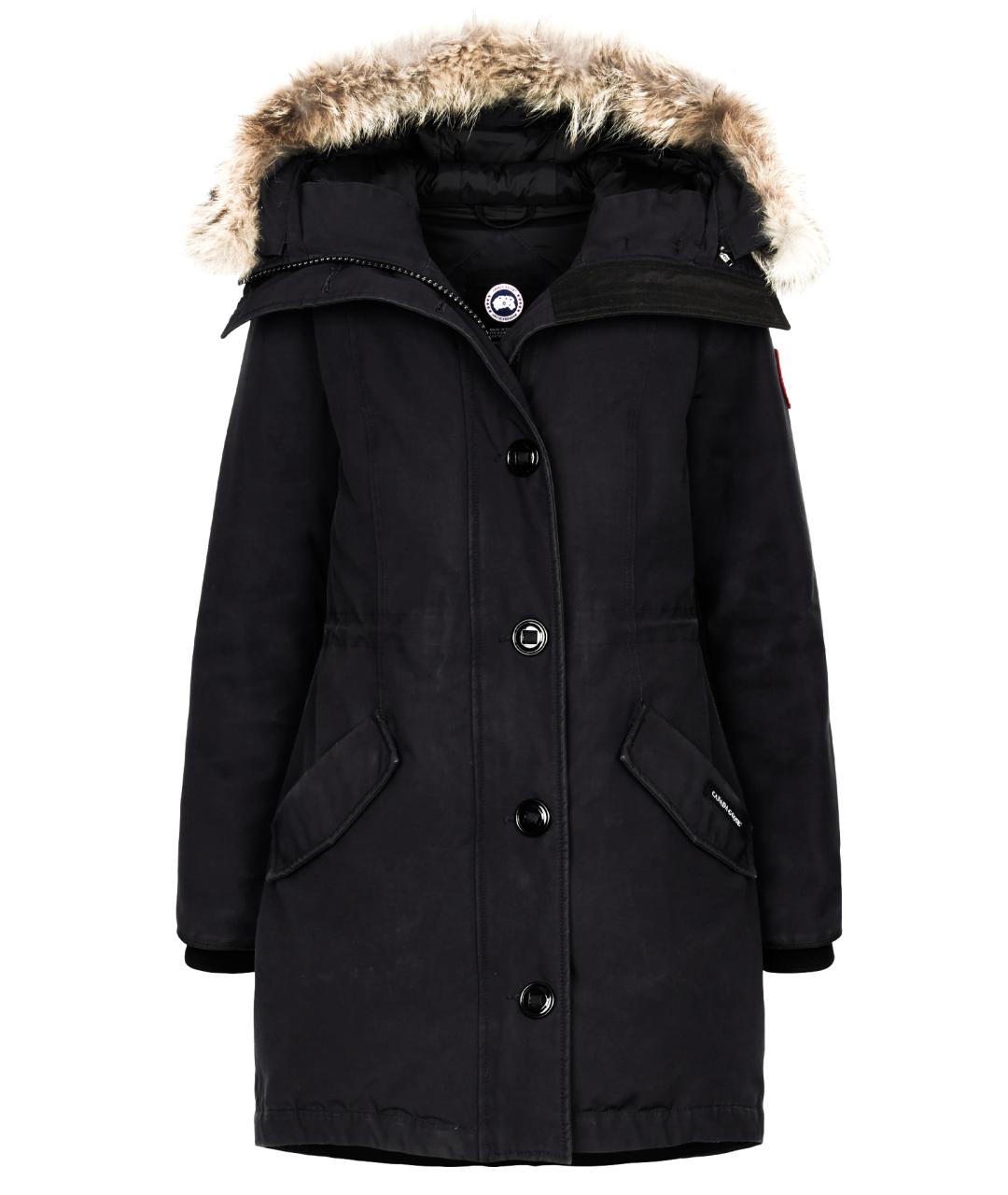 CANADA GOOSE Темно-синяя полиэстеровая парка, фото 1