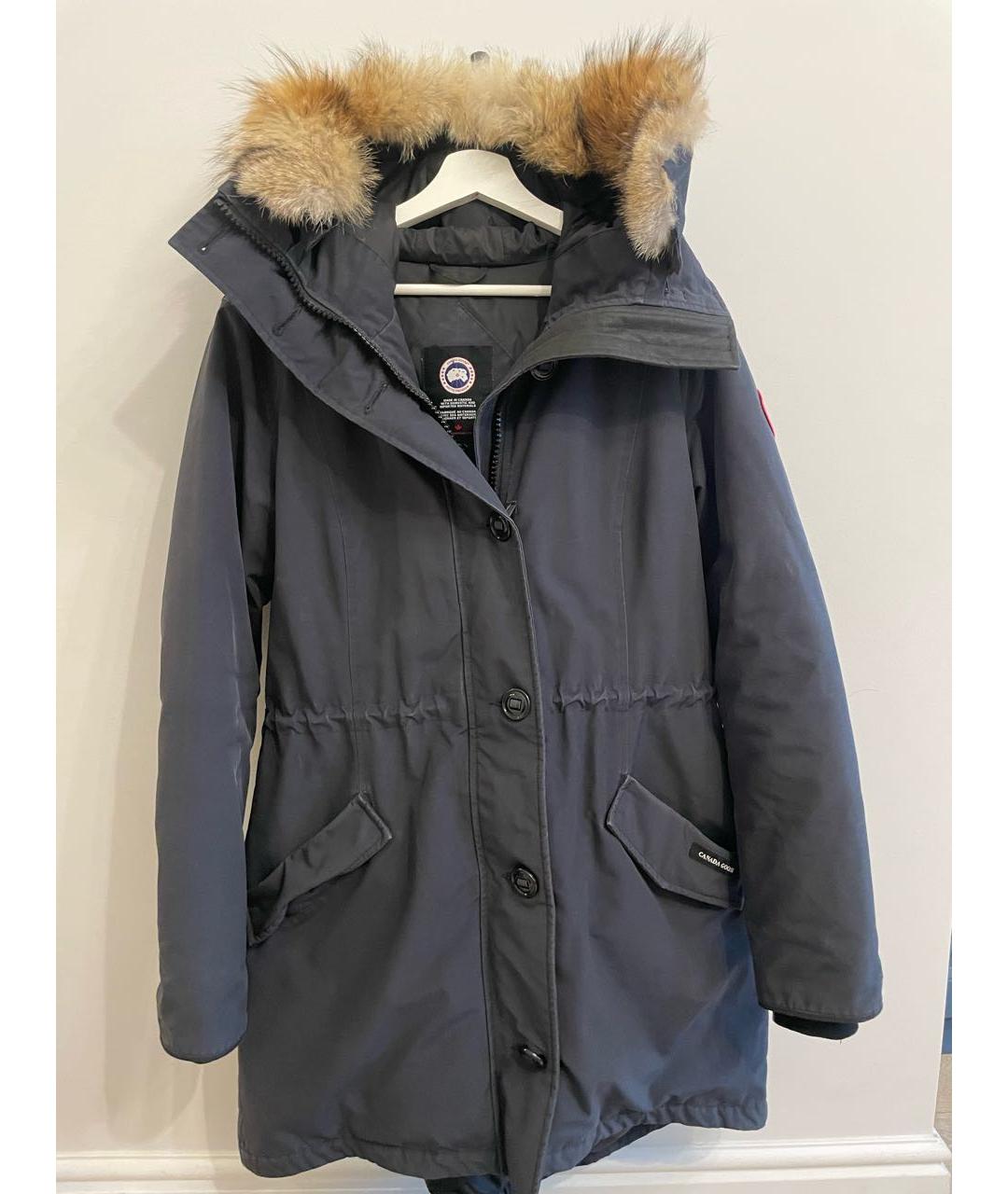 CANADA GOOSE Темно-синяя полиэстеровая парка, фото 9