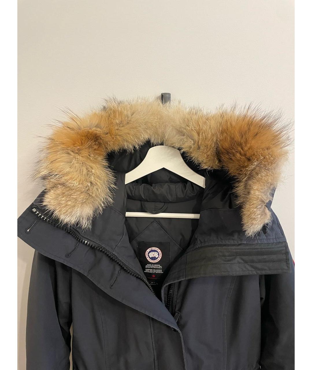 CANADA GOOSE Темно-синяя полиэстеровая парка, фото 2