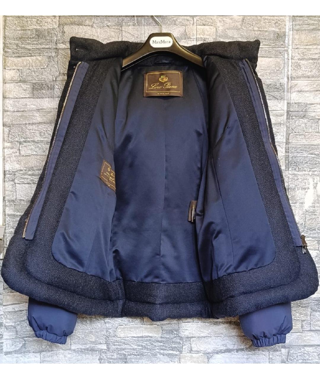 LORO PIANA Темно-синяя кашемировая куртка, фото 2