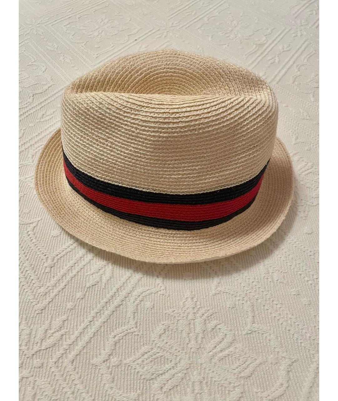 GUCCI Бежевая шляпа, фото 3