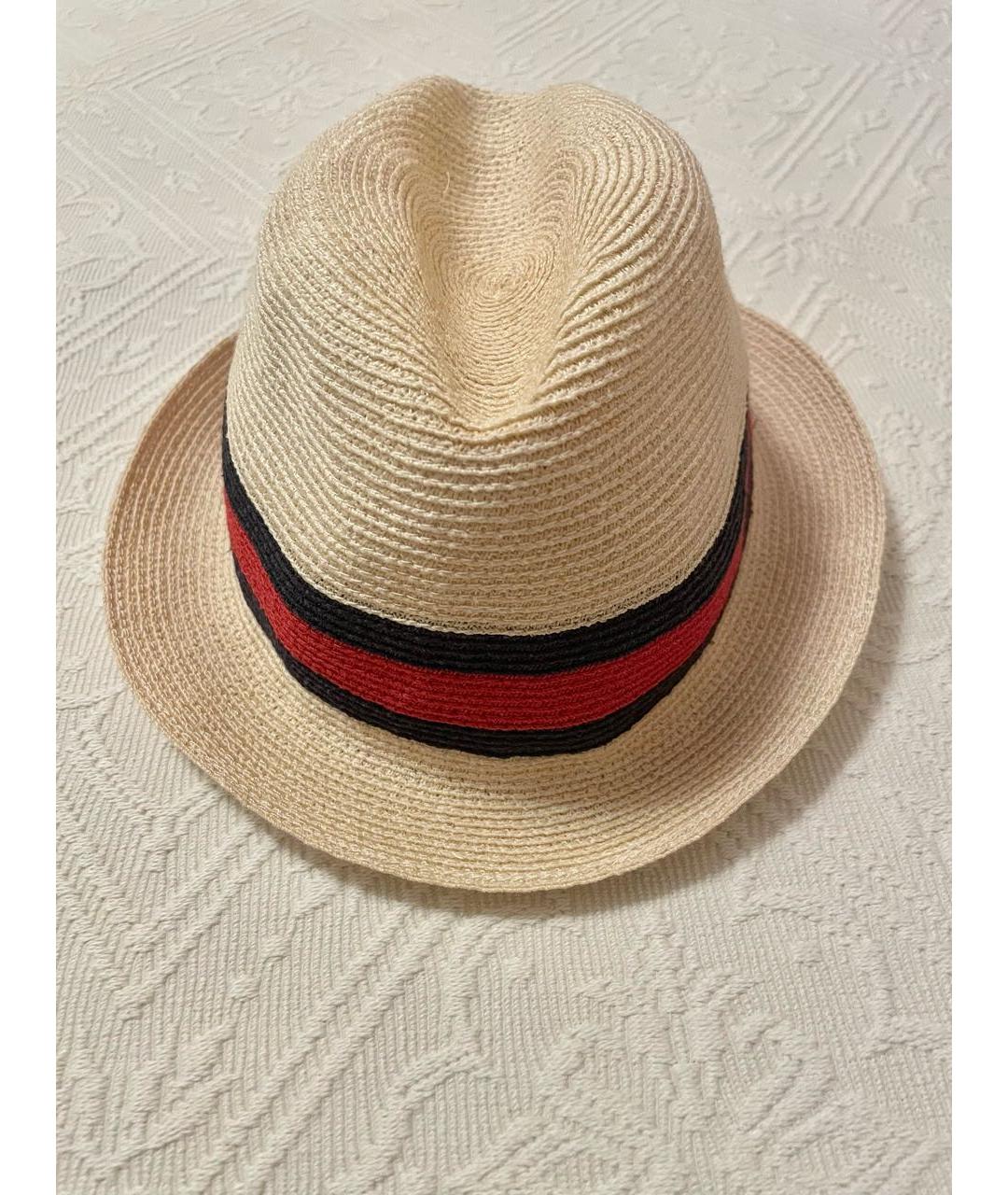 GUCCI Бежевая шляпа, фото 7