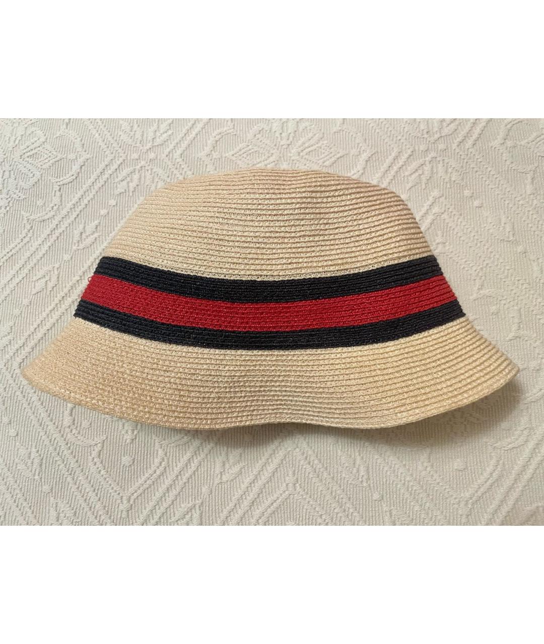 GUCCI Бежевая шляпа, фото 4