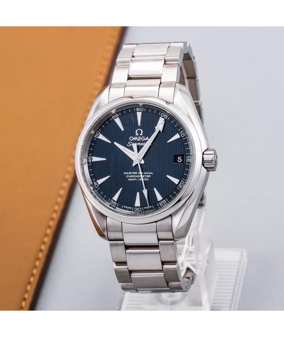 OMEGA Серебряные металлические часы, фото 2