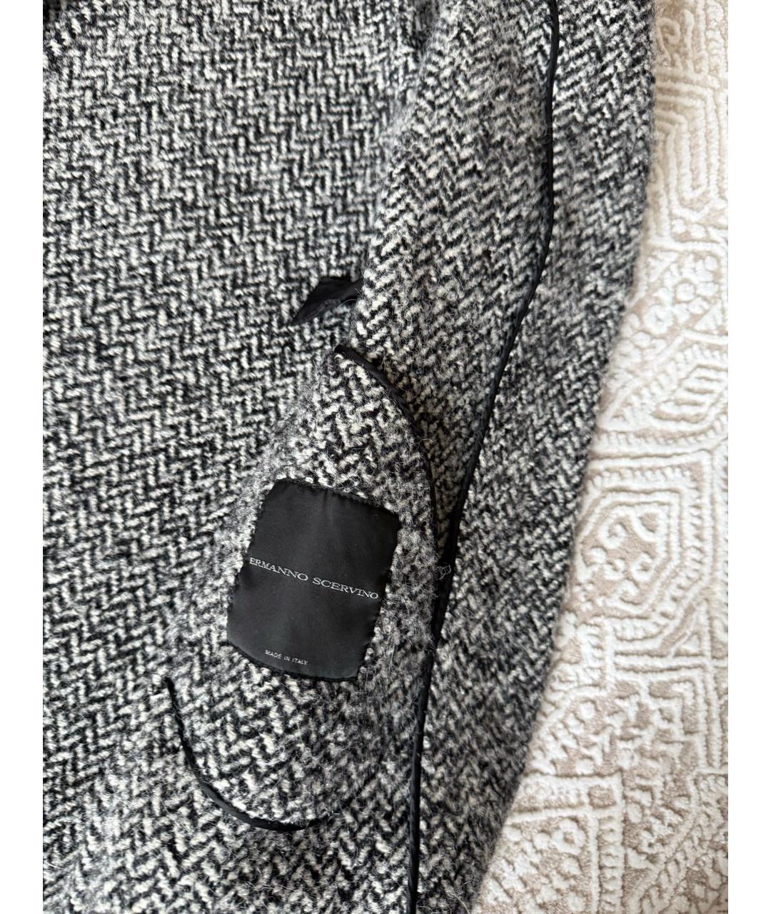 ERMANNO SCERVINO Серое пальто, фото 4