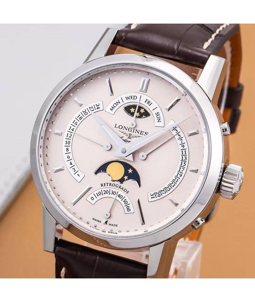 LONGINES Серебряные металлические часы, фото 4