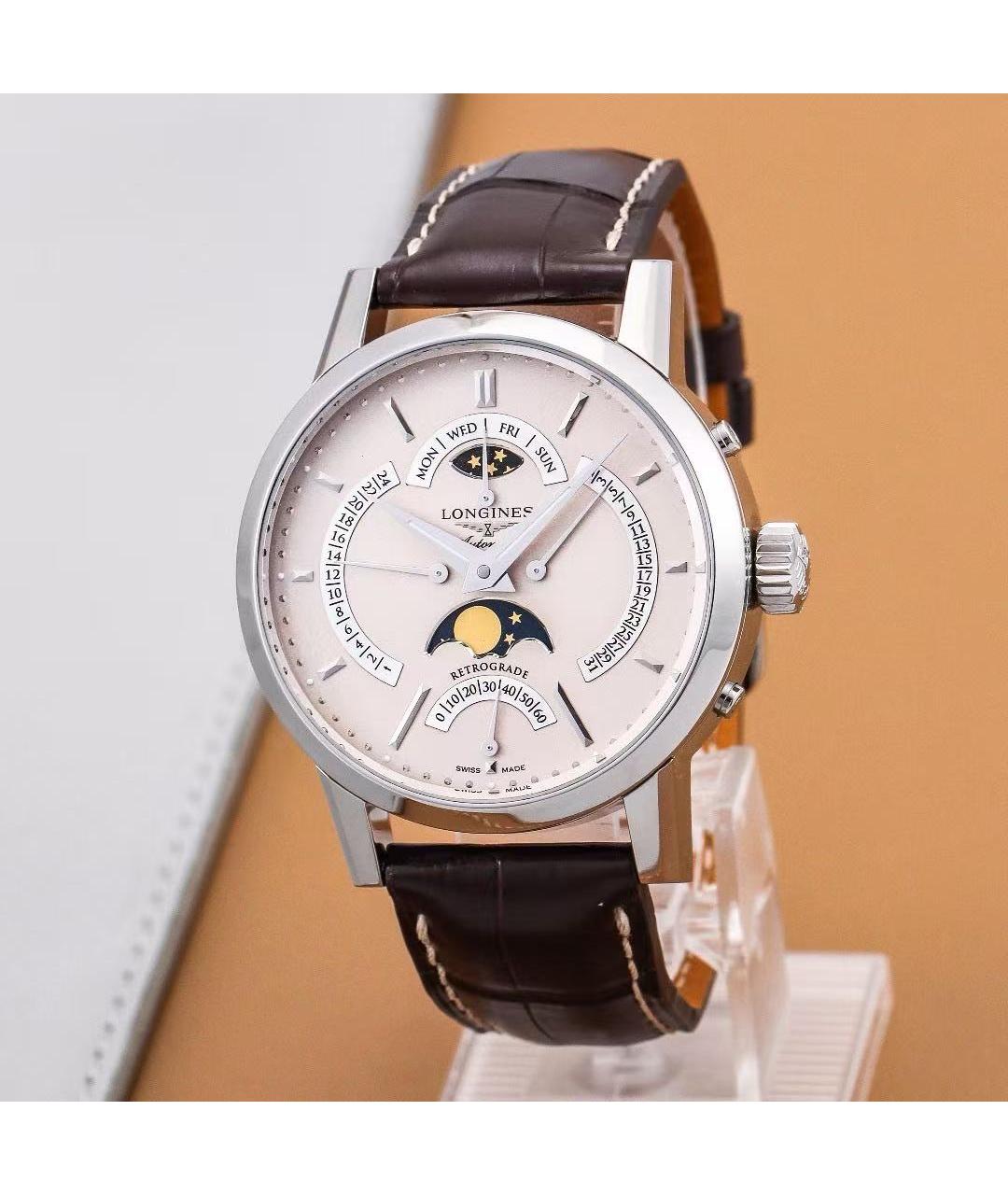 LONGINES Серебряные металлические часы, фото 2