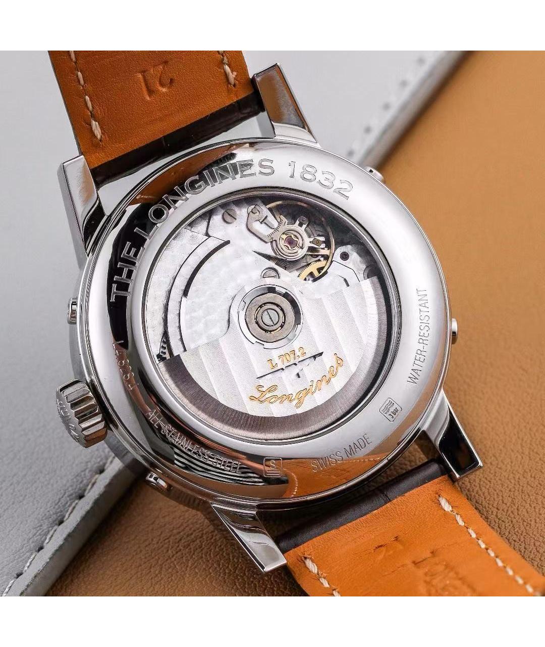 LONGINES Серебряные металлические часы, фото 7