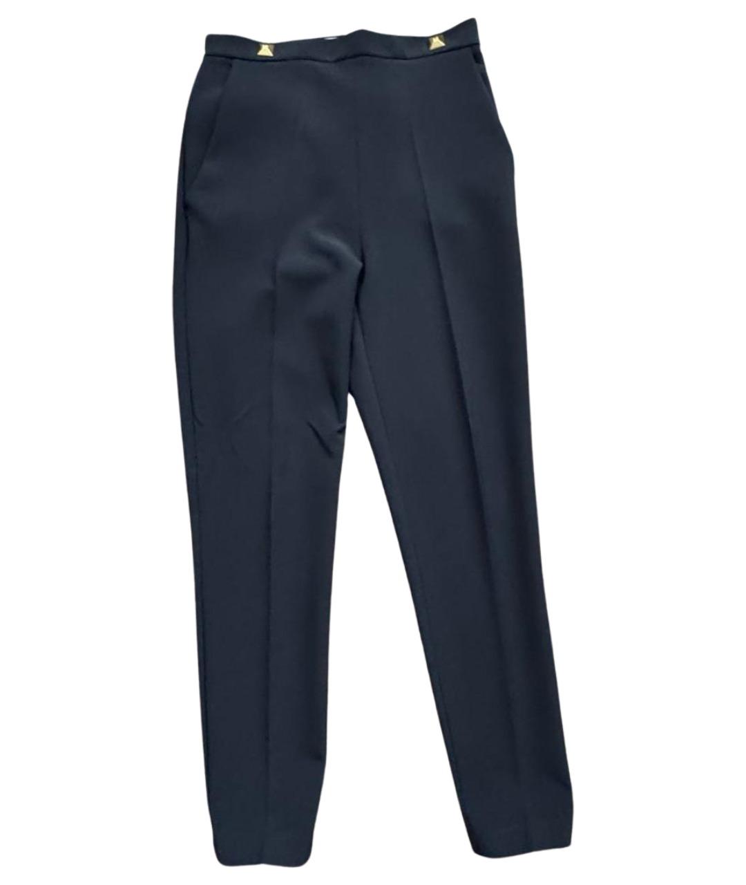 ELISABETTA FRANCHI Черные брюки узкие, фото 1