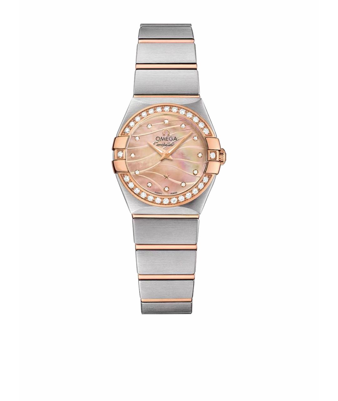 OMEGA Серебряные металлические часы, фото 10