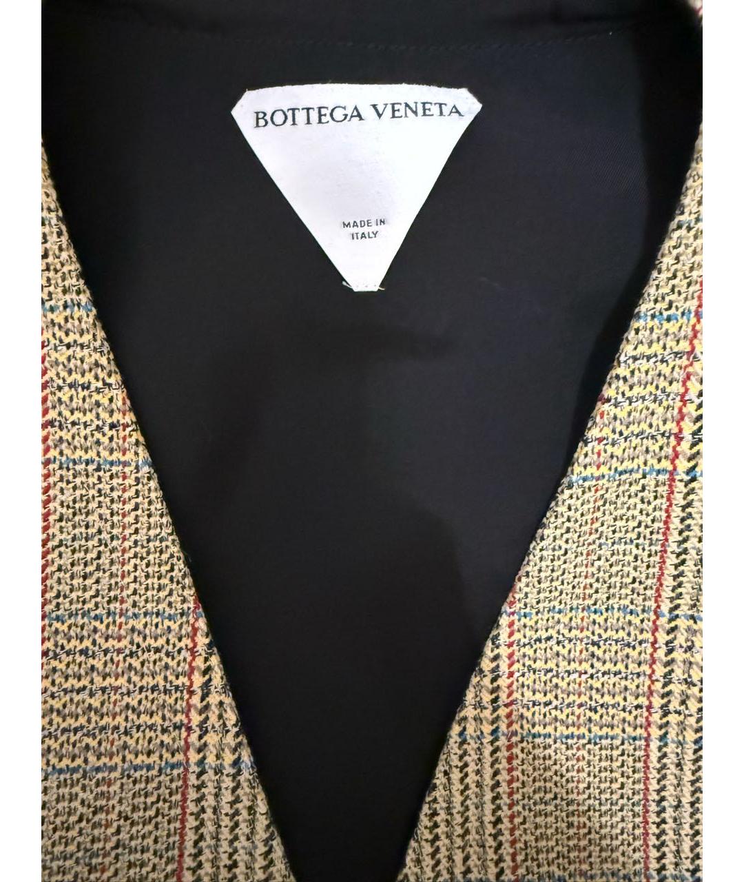BOTTEGA VENETA Бежевый шерстяной жилет, фото 3