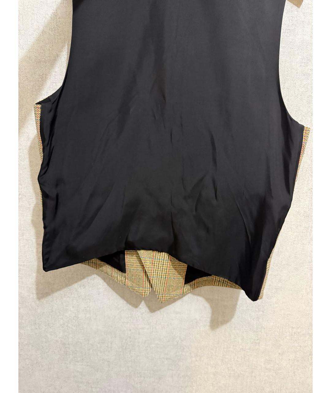 BOTTEGA VENETA Бежевый шерстяной жилет, фото 4