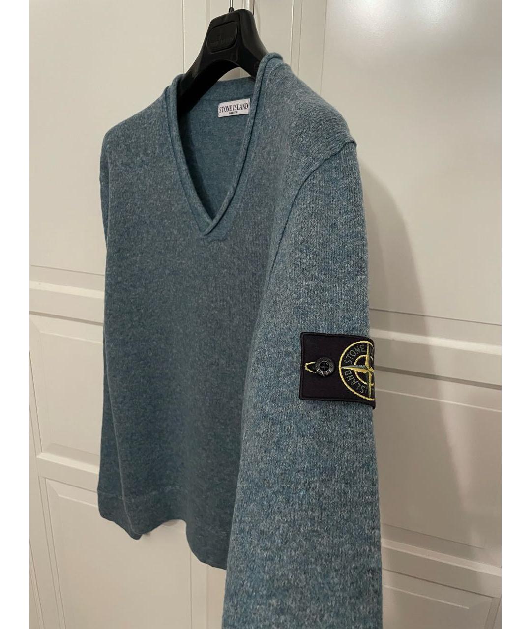 STONE ISLAND Серый шерстяной джемпер / свитер, фото 2