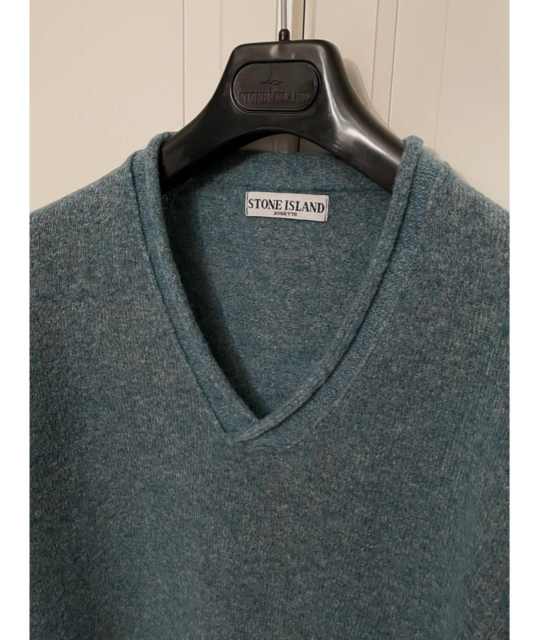 STONE ISLAND Серый шерстяной джемпер / свитер, фото 3