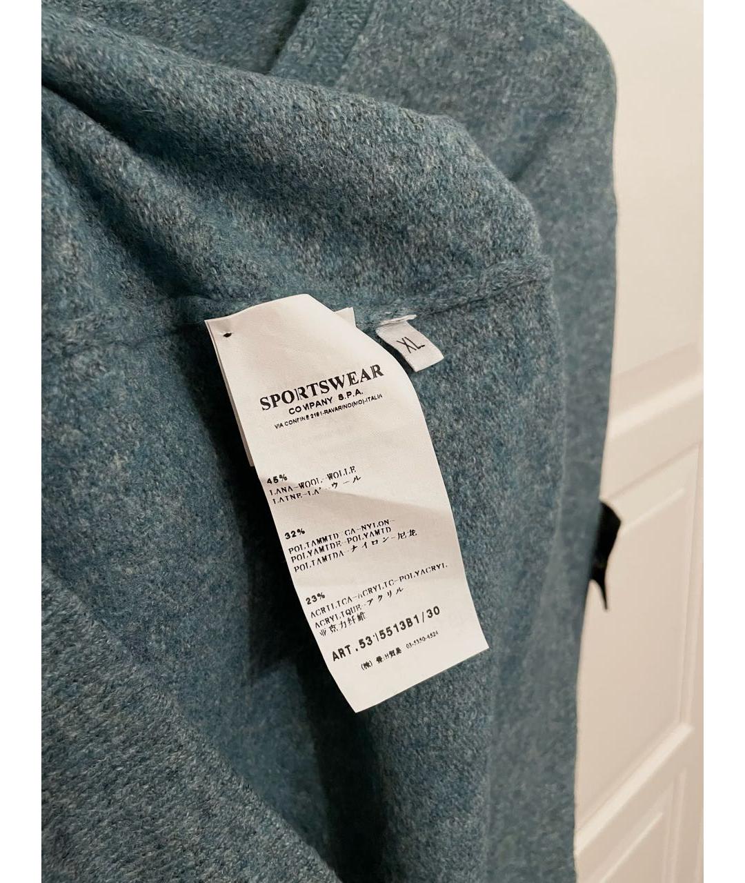 STONE ISLAND Серый шерстяной джемпер / свитер, фото 4