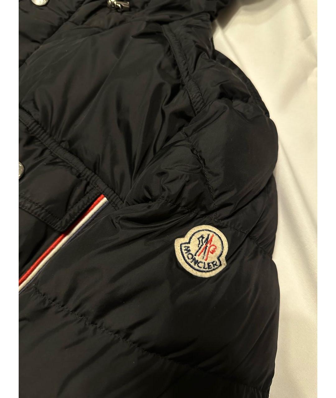 MONCLER Черный пуховик, фото 5