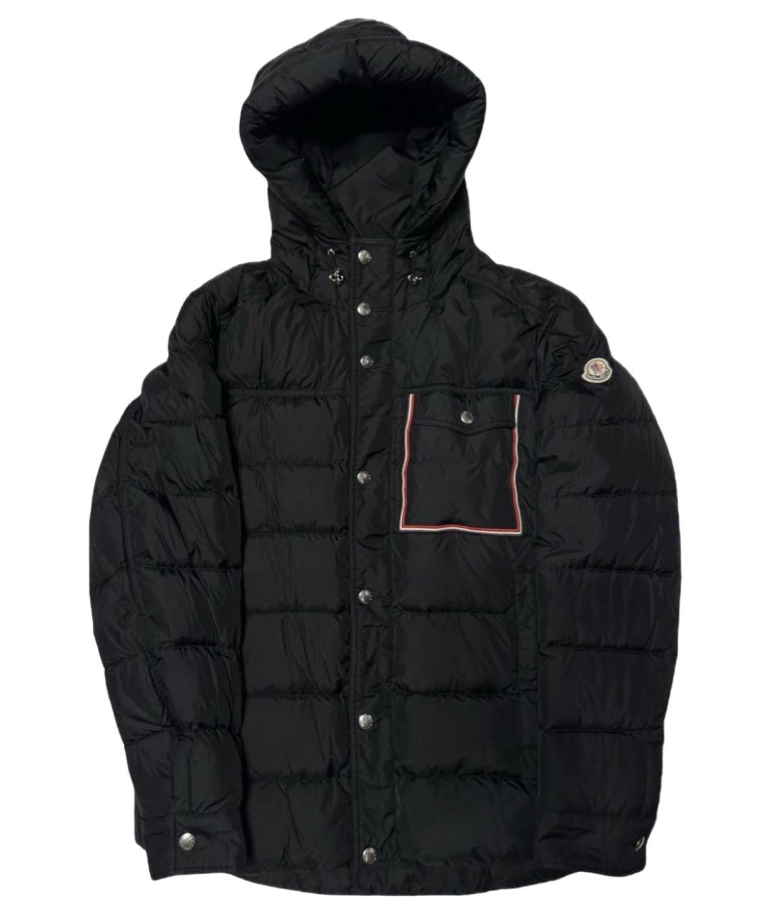 MONCLER Черный пуховик, фото 1