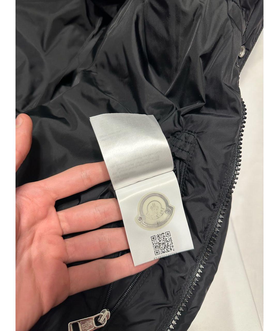MONCLER Черный пуховик, фото 7