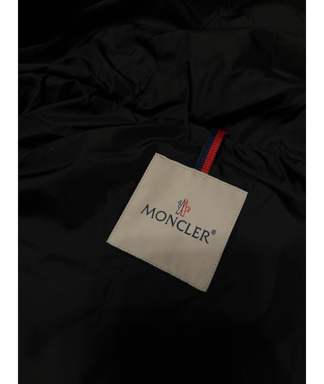 MONCLER Черный пуховик, фото 3