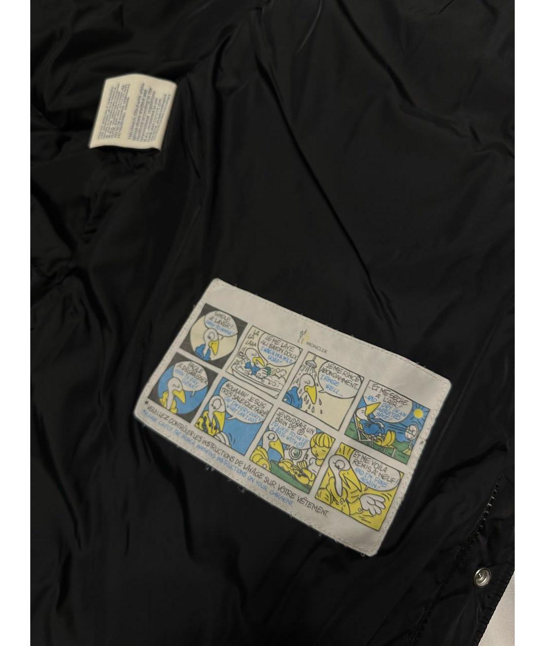 MONCLER Черный пуховик, фото 6