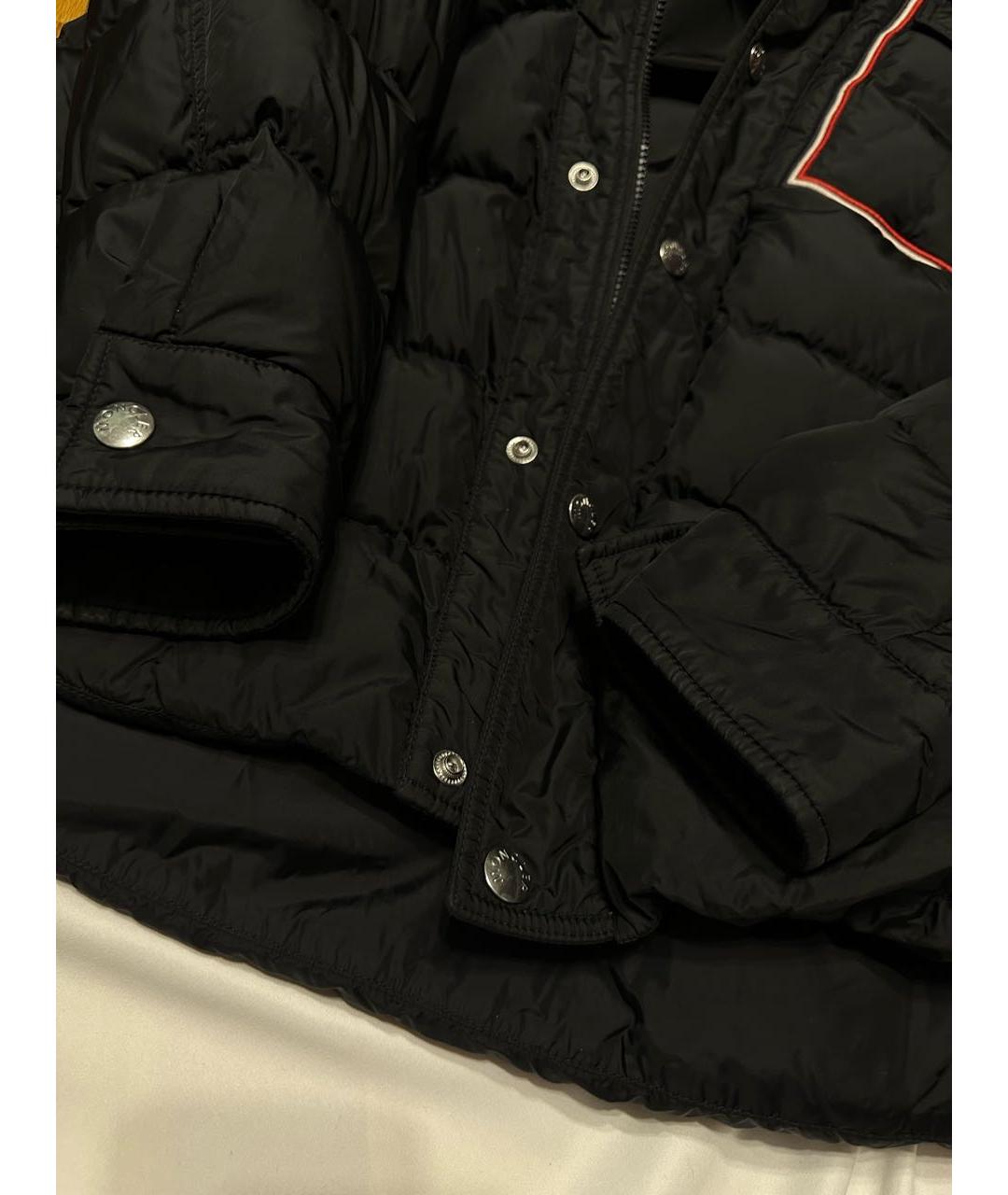 MONCLER Черный пуховик, фото 8