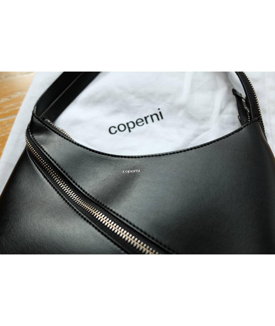 COPERNI Черная кожаная сумка через плечо, фото 5