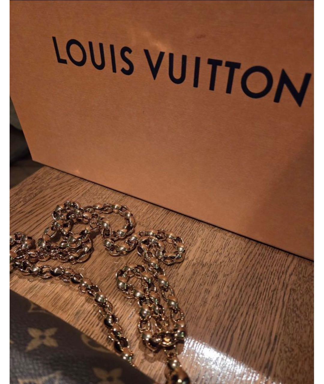 LOUIS VUITTON Коричневая кожаная сумка через плечо, фото 5