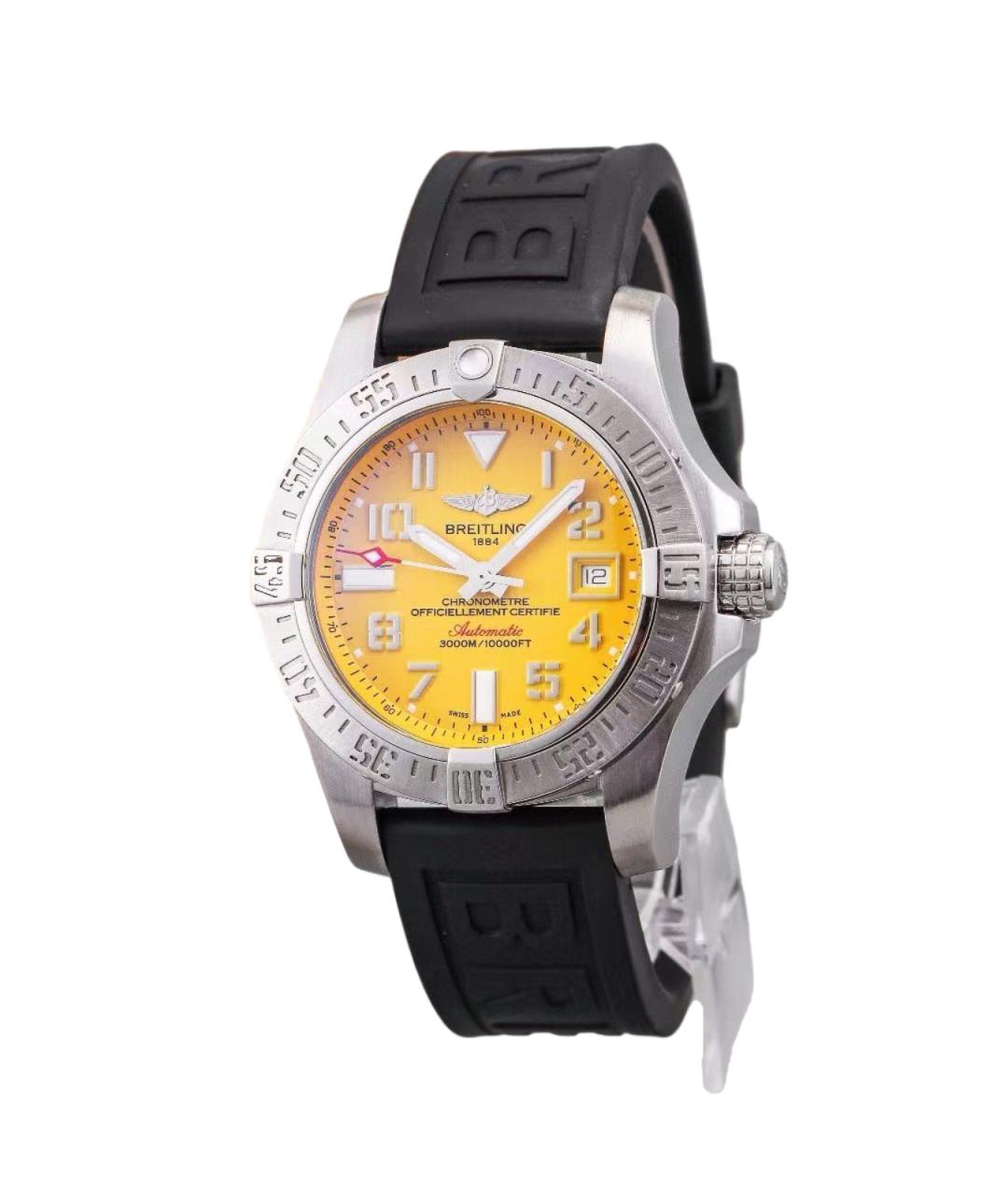 BREITLING Серебряные металлические часы, фото 8