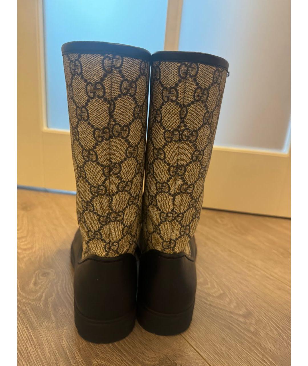 GUCCI Темно-синие резиновые сапоги, фото 4