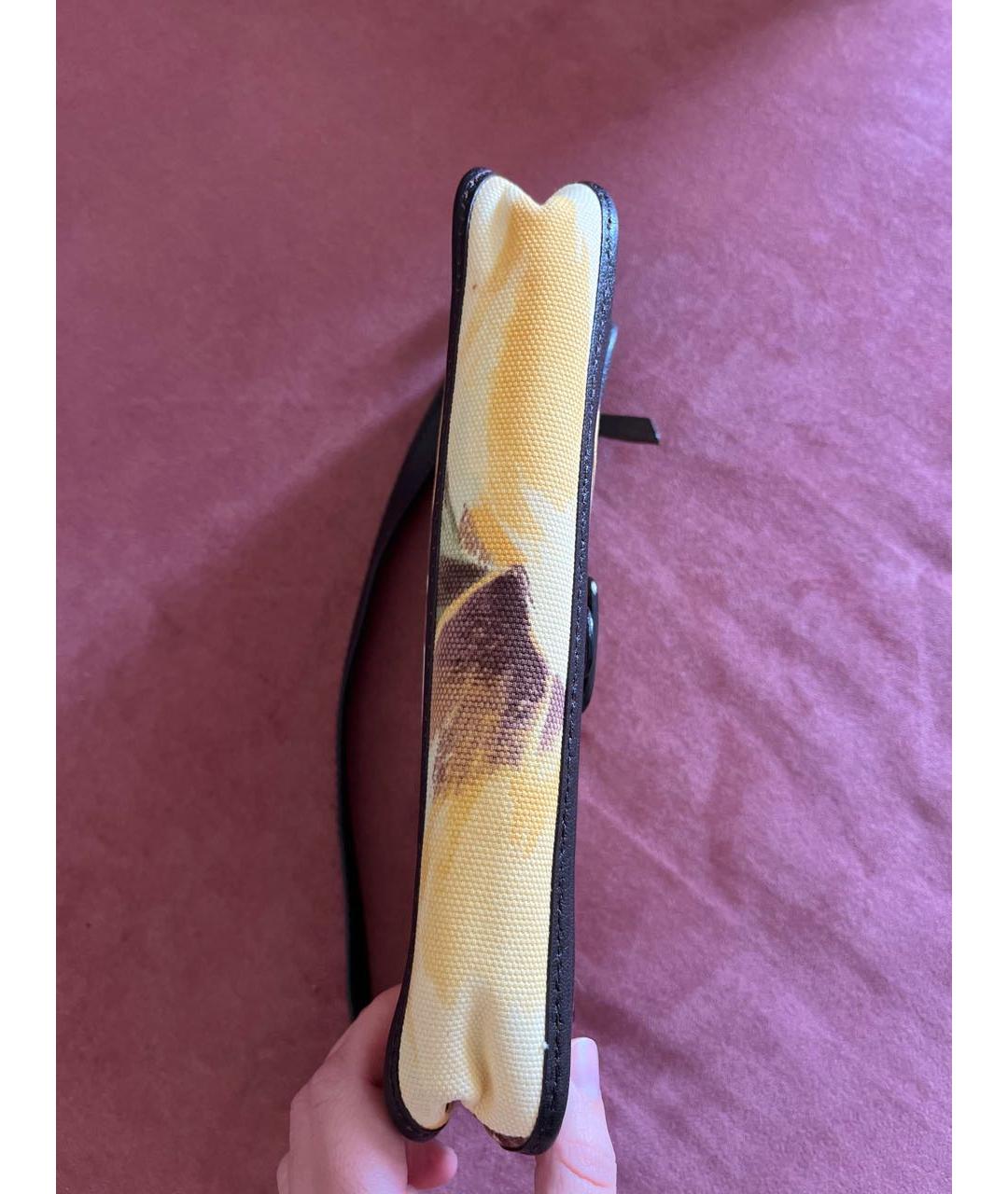 CELINE Бежевая тканевая сумка через плечо, фото 4