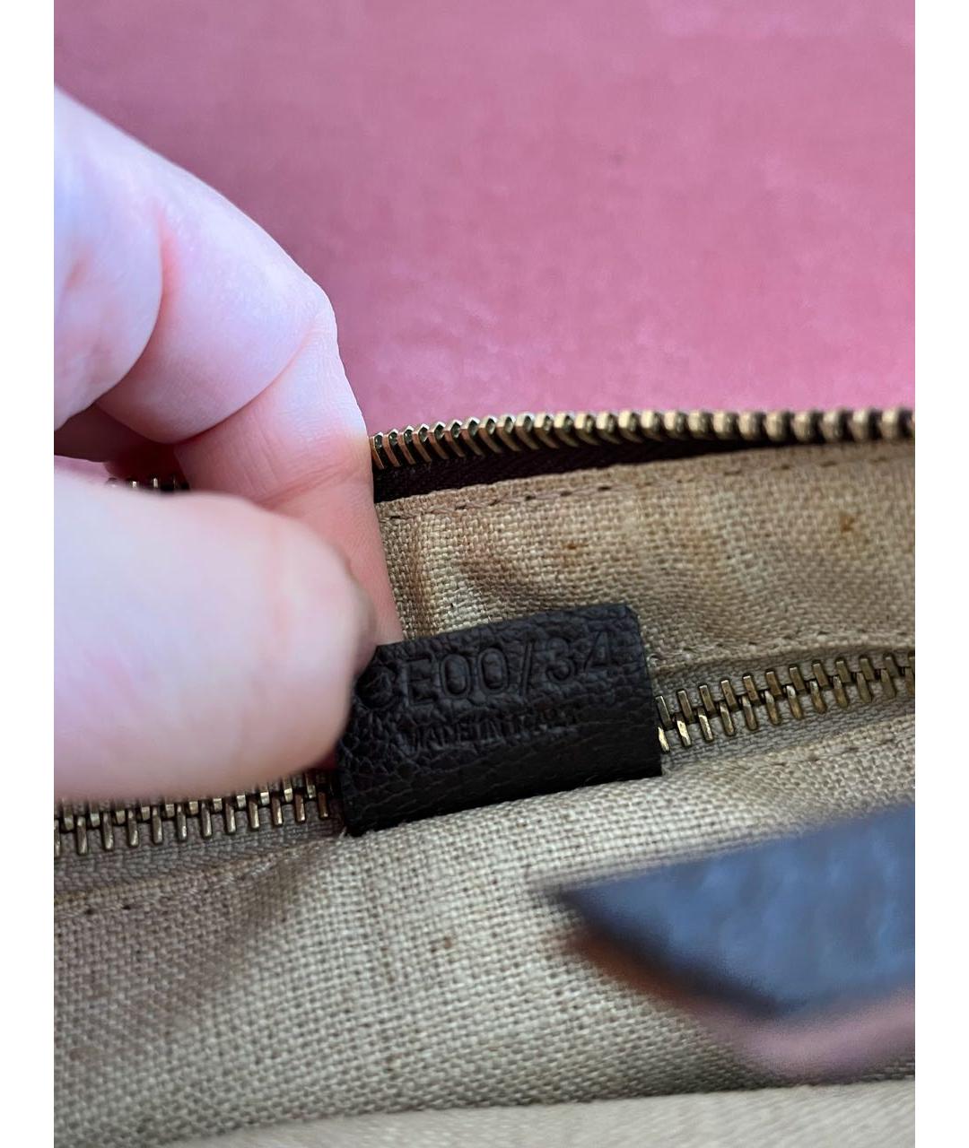 CELINE Бежевая тканевая сумка через плечо, фото 7