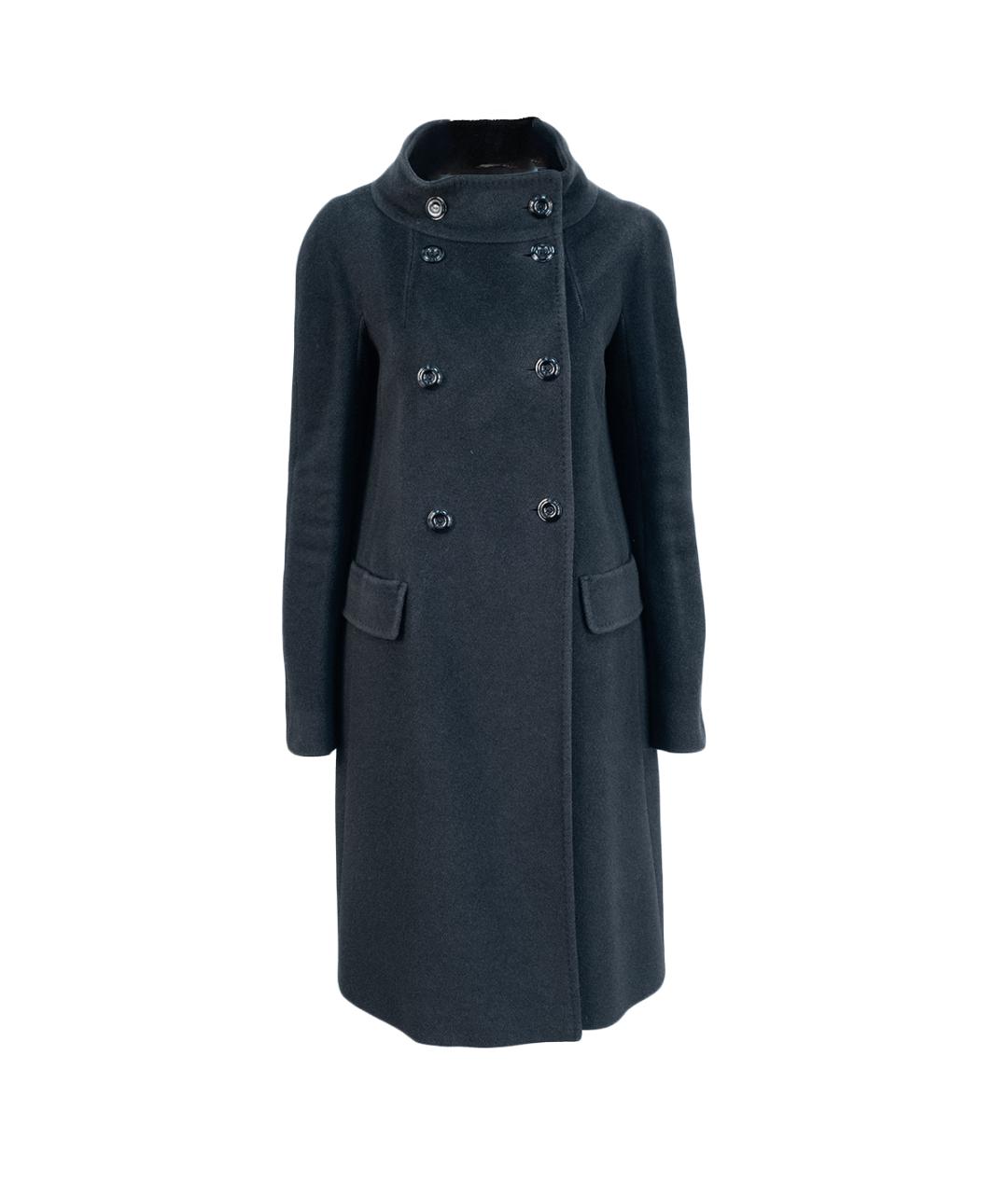 MAX MARA Черное шерстяное пальто, фото 1
