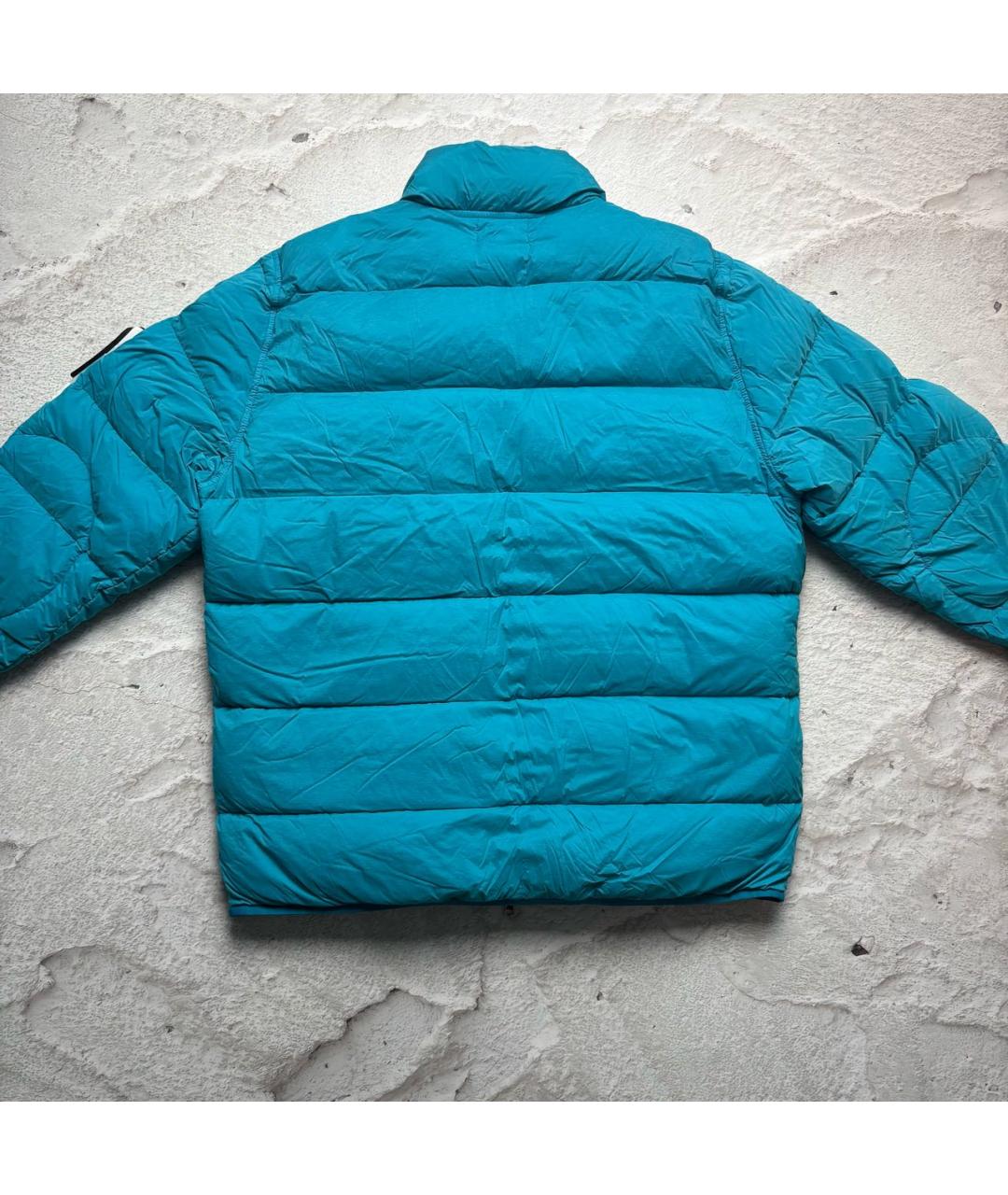 STONE ISLAND Бирюзовый пуховик, фото 2