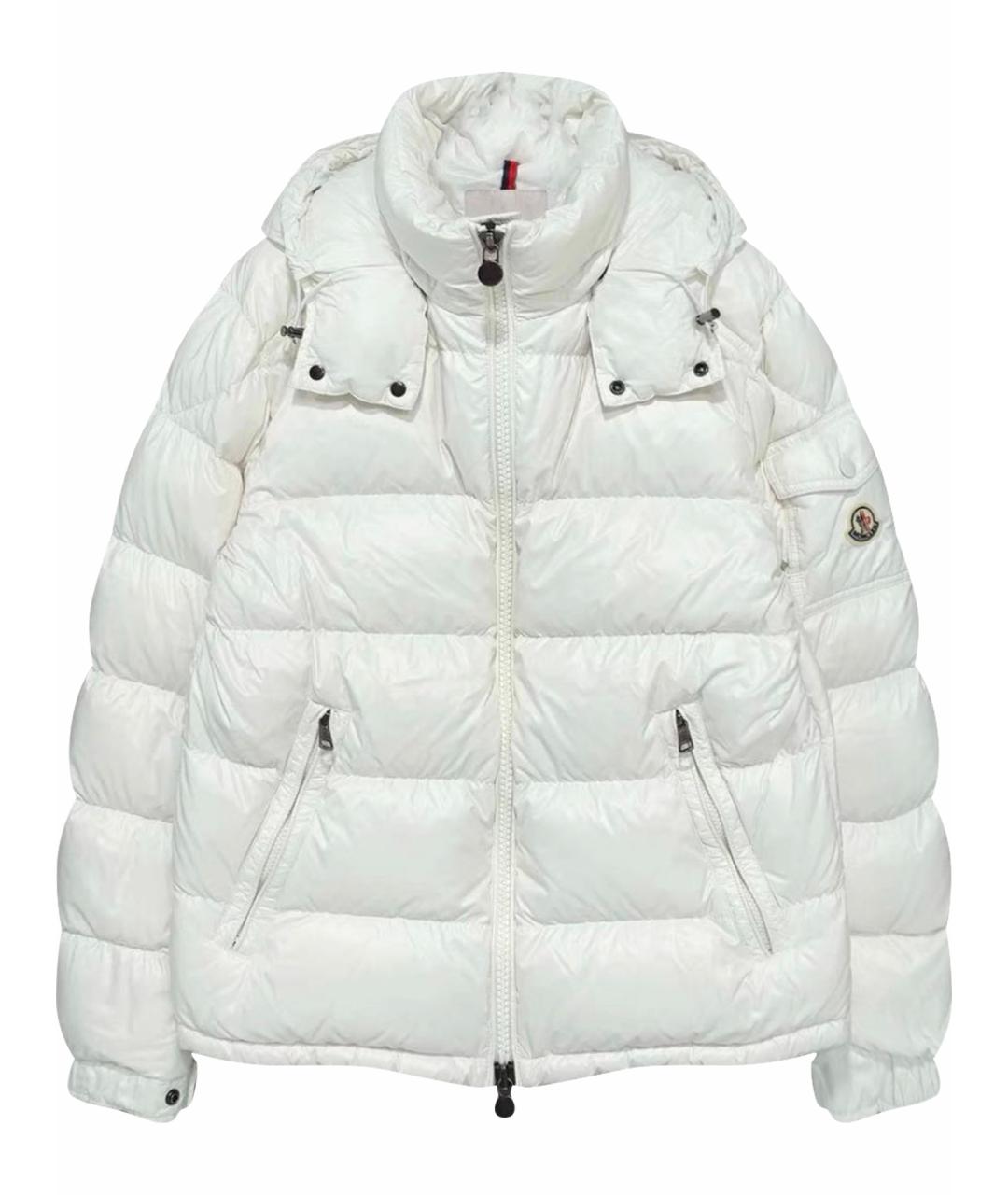 MONCLER Белый пуховик, фото 1