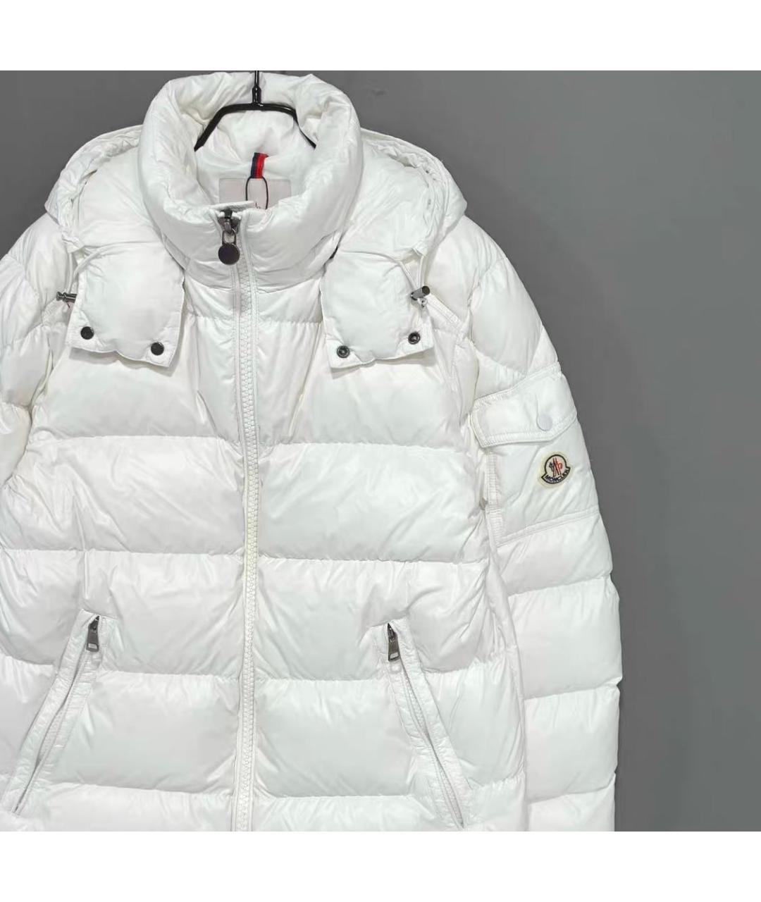 MONCLER Белый пуховик, фото 2