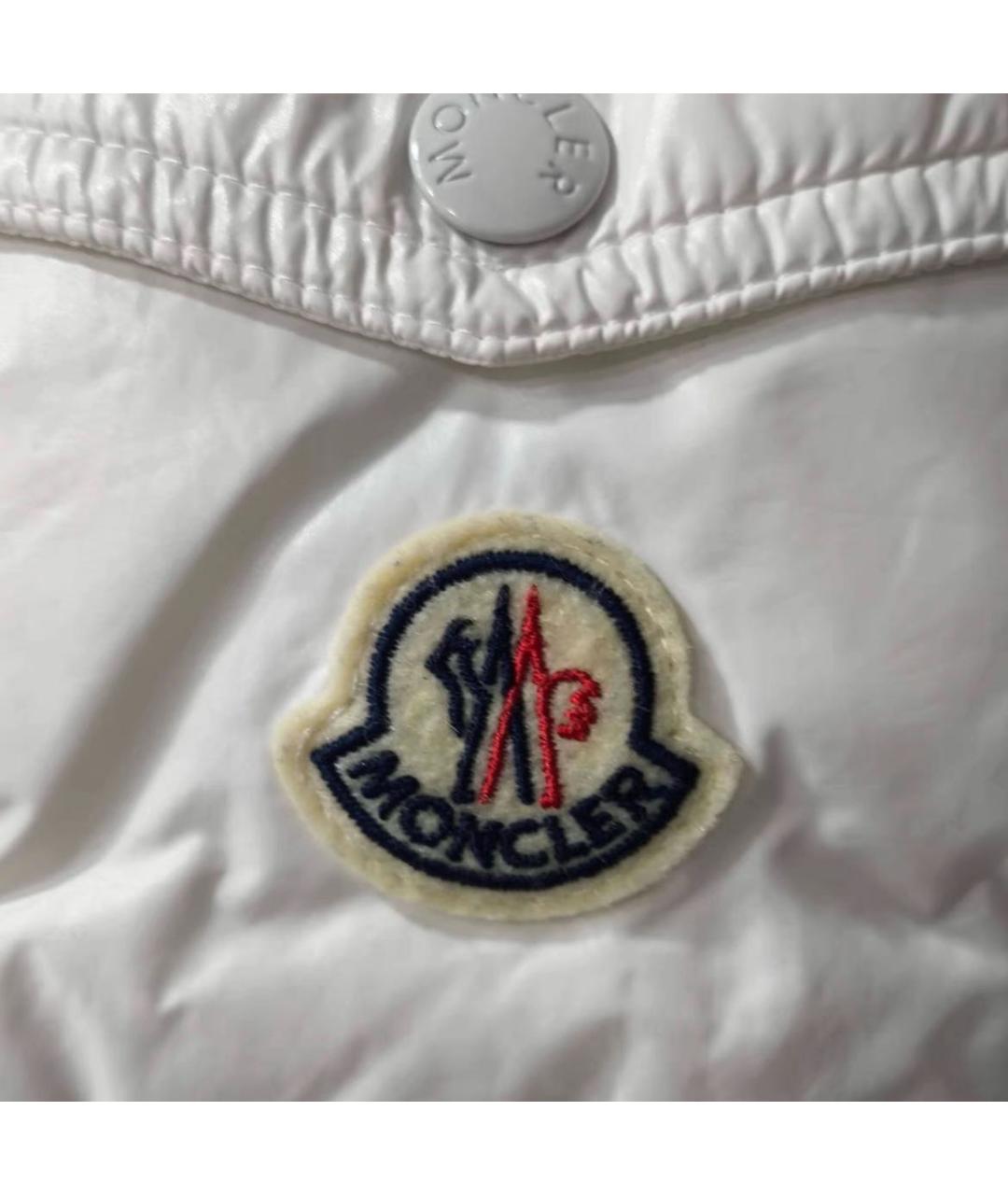MONCLER Белый пуховик, фото 5