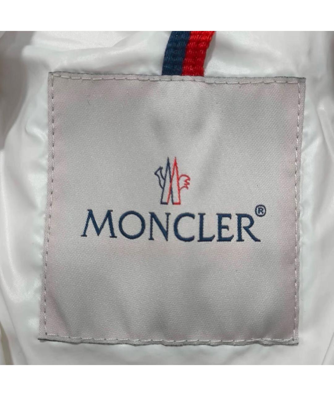 MONCLER Белый пуховик, фото 6