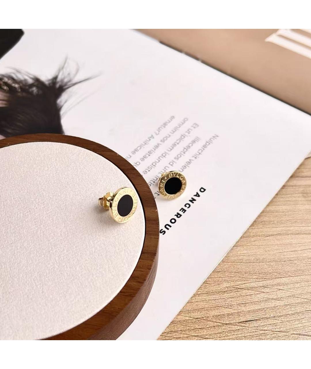 BVLGARI Золотые серьги из желтого золота, фото 4