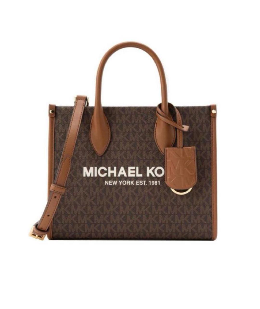 MICHAEL KORS Коричневая сумка тоут, фото 1