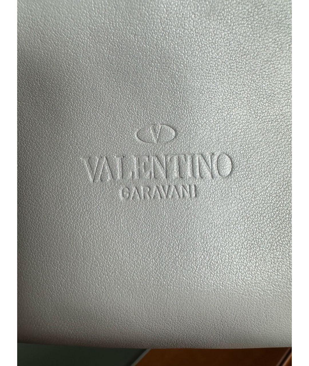 VALENTINO Белая кожаная поясная сумка, фото 7