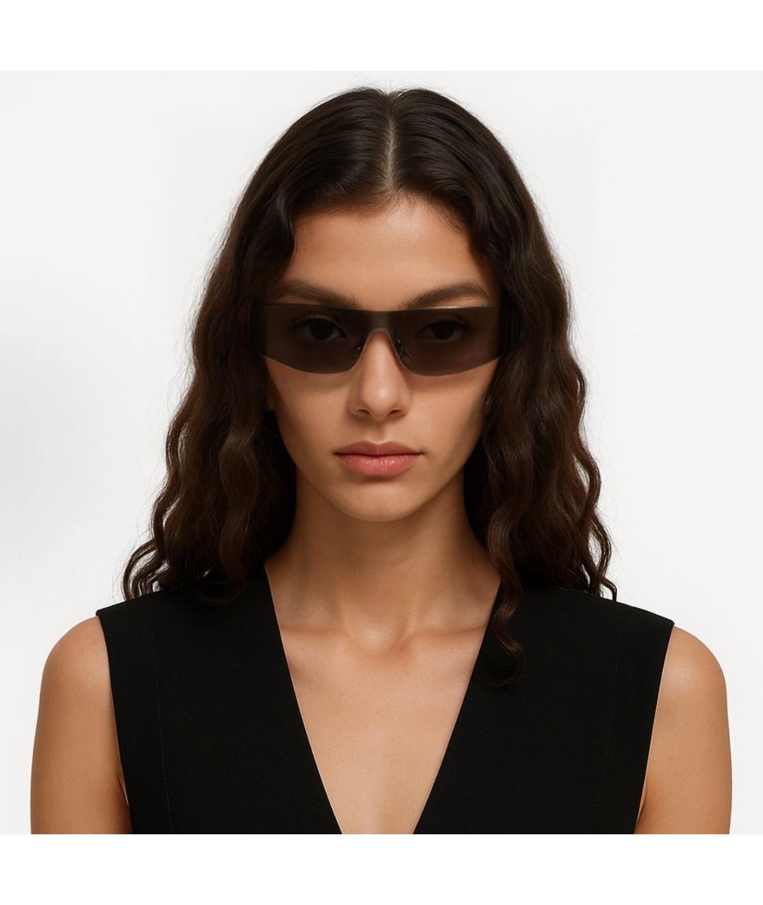 BALENCIAGA Коричневые солнцезащитные очки, фото 4