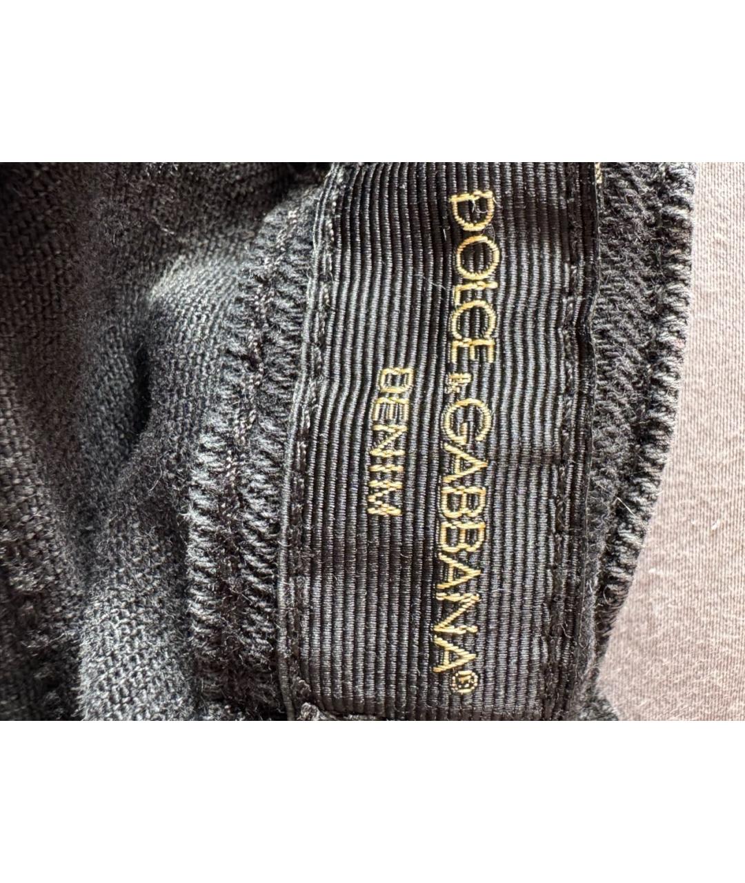 DOLCE&GABBANA Черные хлопковые детские джинсы, фото 4