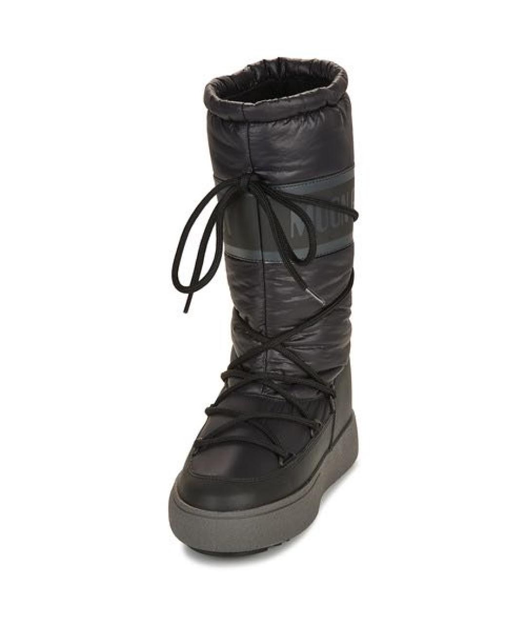 MOON BOOT Черные синтетические сапоги, фото 3