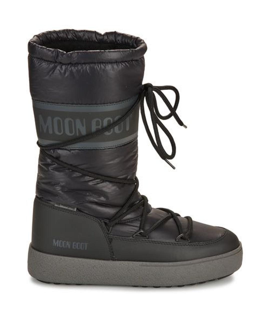 MOON BOOT Черные синтетические сапоги, фото 4