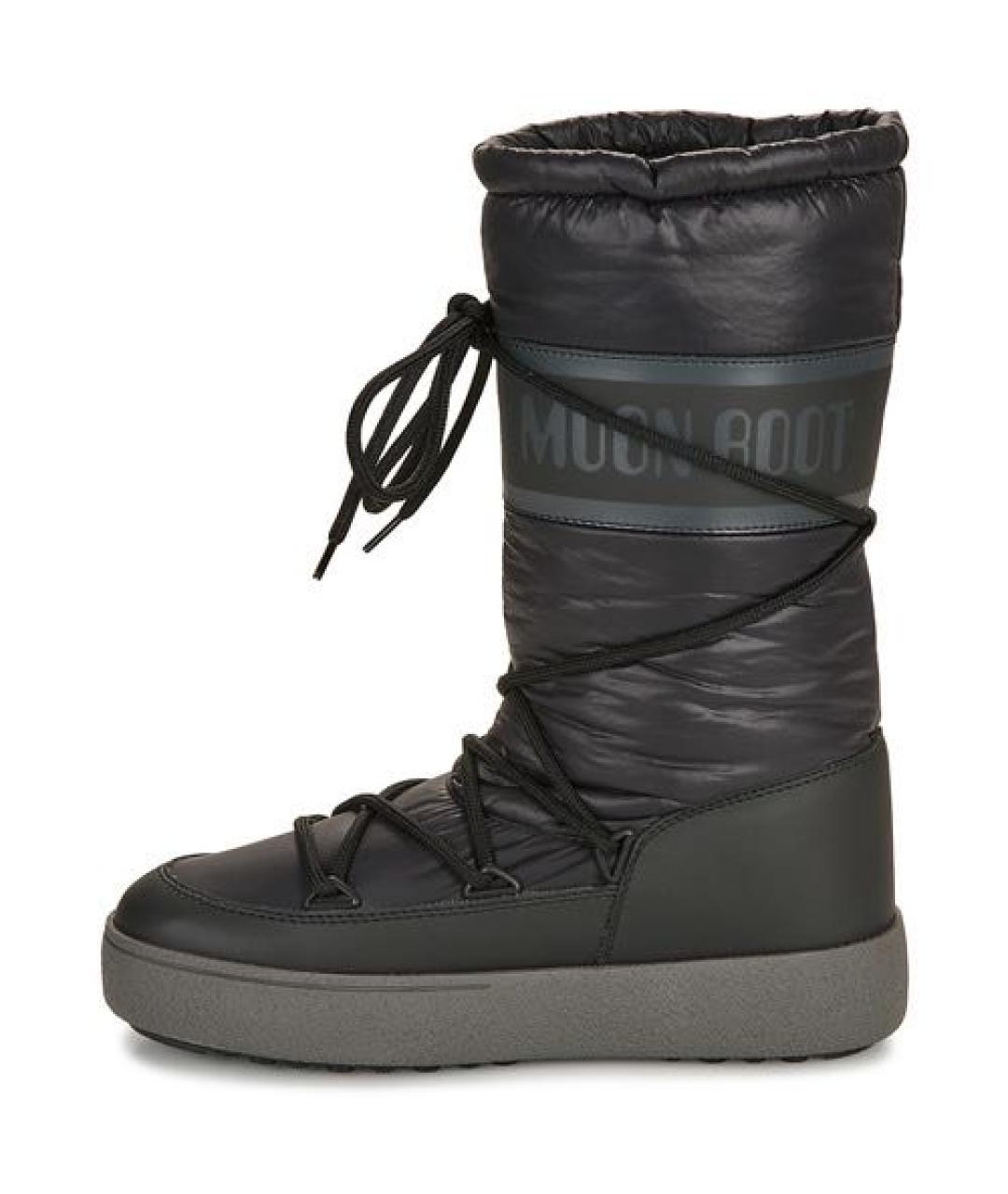 MOON BOOT Черные синтетические сапоги, фото 8